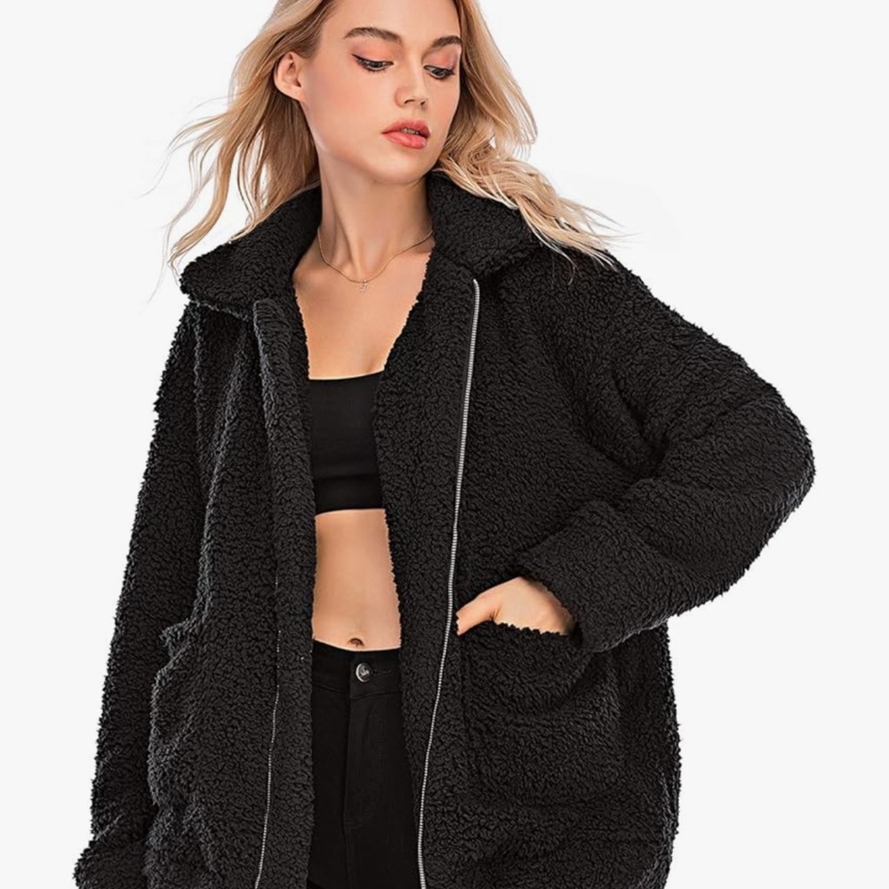 Fuzzy Fleece Teddy Coat